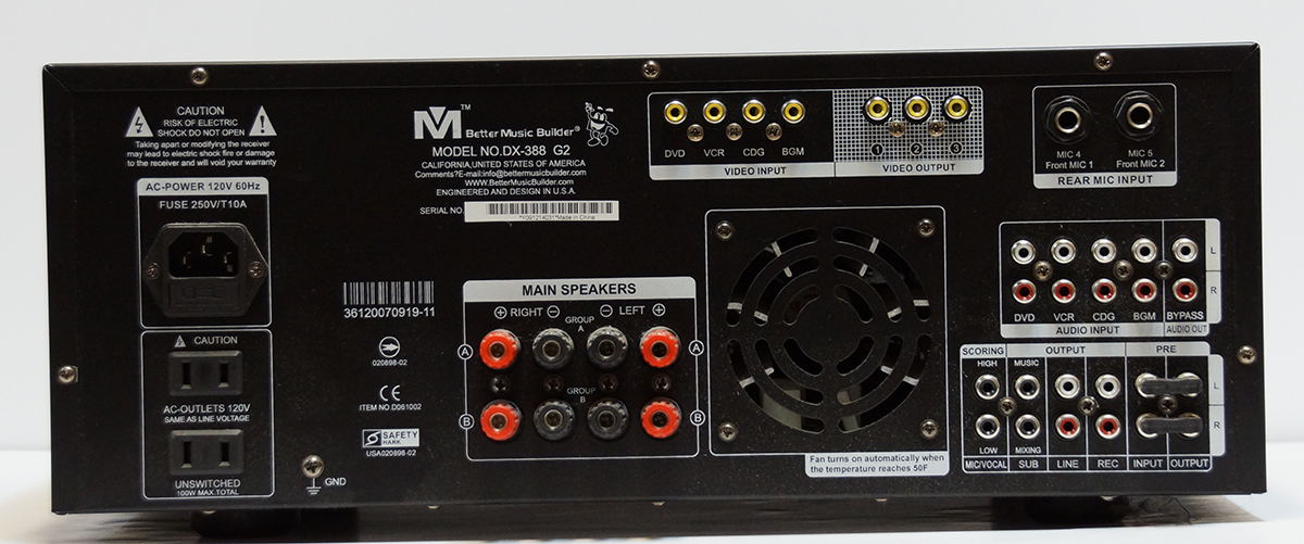 800 Watt Professional Karaoke Amplifier